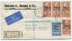 SYRIE LETTRE RECOMMANDEE PAR AVION DEPART HOMS 23-12-45 POUR LA GRANDE-BRETAGNE - Storia Postale