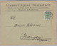 DR 1897-12-29 DARMSTADT Brief Mit 5Rp Perfin "AC" Conrad Appel Samenhandlung - Autres & Non Classés
