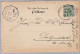 DR 1894-03-20 BINGERBRÜCK Postkarte 5Pf Perfin "S&R"Söck&Fischer" Kolenhandel - Autres & Non Classés