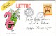 SCHANGI  KIENTZ   LETTRE N° 20 ET ENVELOPPE  ILLUSTREE 1994  -  TIRAGE LIMITE - Français