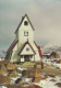 Nanortalik Church KGH Postcard Unused 1973 - Greenland