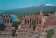 Taormina  Greek Theatre And General View.  Italy.  Sent To Denmark  # 04627 - Other & Unclassified