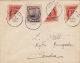 Lettre APXANAI Pour Candia, Trois Timbres Coupés 1909 - Other & Unclassified