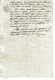 DOC. NOTARIAL 1 FEUILLE P.F CACHET IMPERIAL HUMIDE 25 CENTS + CACHET SEC 2401/1813 - Reglement Rente St Cydroine Looze - Matasellos Generales