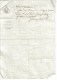 DOC. NOTARIAL 1 FEUILLE P.F CACHET IMP. HUMIDE 25 CENTS + CACHET SEC 24/07/1814 -  Quittance St Cydroine Looze - Cachets Généralité