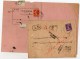 1915 - ENVELOPPE RECOMMANDEE Avec AR -> REEXPEDIEE + AVIS DE RECEPTION Du GREFFIER DU TRIBUNAL CIVIL DE LA SEINE - Lettres & Documents