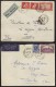 ALGERIE - ALGER / 1939 - 2 LETTRES PAR AVION POUR TOULON (ref 6972) - Briefe U. Dokumente