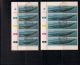 SOUTH WEST AFRICA, 1980, CTO Control Strips, Whales, M 466-471 - South West Africa (1923-1990)