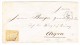 Schweiz 24.11.185? Solothurn Fingerhutstempel 20Rp. Strubel Auf Brief - Lettres & Documents