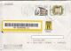 25490- ROME TREATY ANNIVERSARY, BETRANGE HOUSE, STAMPS ON REGISTERED COVER, 1997, LUXEMBOURG - Lettres & Documents