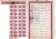 Delcampe - Romania, 5.000 Lei 1937, Lot Of 4 Bond Certificates With Coupons & Receipts - "Mica" Mining Company - M - O