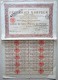 France, 1919, Pecheries A Vapeurs - Bond Certificate & Coupons, 100 Francs - P - R