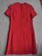 Delcampe - Vintage - Robe Rouge 100 % Rayonne T 38 Années 70 - 1940-1970