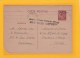 3 ENTIERS POSTAUX-1 MAROC 1930 CASABLANCA POSTES AVION SURTAXE AERIENNE POUR COURBEVOIE 1 MAROC 1F20 PETAIN & 40C SEMEUS - 1939-44 Iris