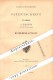 Original Patent - A. Kirchner In Illingen , Württemberg , 1880 , Wein - Wärmeapparat , Weinbau , Brauerei , Brennerei !! - Sonstige & Ohne Zuordnung