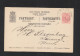 Finland Stationery 1890 Wiborg - Postal Stationery