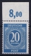 Gemeinschaftsausgaben Mi Nr 924 D P OR  Ndgz  Farbgeprüft + Signiert MNH/**/postfrisch Oberrandstück - Neufs