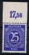 Gemeinschaftsausgaben Mi Nr 926 B P OR  Ndgz  Farbgeprüft  MNH/**/postfrisch Oberrandstück - Neufs