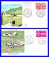 1340-1341 (Yvert) Sur 2 FDC (PJ) Toussus-le-Noble - Aviation Légère Et Sportive - France 1962 - 1960-1969