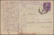 France 1928. Y&T 236  Semeuse 40 C Violet. Piquage à Cheval Sur Carte "une Semeuse Chinoise" - Briefe U. Dokumente