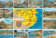 España--Gerona--1983--Costa Brava--Poblaciones--Fechador--Cerbere-a Reims, Francia - Mapas