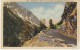 Yellowstone Park Wyoming, Sylvan Pass Highway Scene, C1930s Vintage Curteich Linen Postcard - Yellowstone