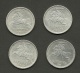 LITHUANIA Litauen 1936 = 4 X Silbermünze Silver Coin - Lituanie