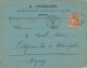 Recommandé Sur Enveloppe Epinal à Villefranche De Rouergue 15 Jul 84 TB. - 1876-1898 Sage (Type II)