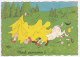 Carte Illustrée Humoristique "Dubout" - Nous Campons à Nice(manuscrit) Vache, Toile De Tente, Campeurs - Circulé Sans Da - Dubout