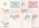 COLOMBE, PAIX, 5 FDC 1995 : 5 ENVELOPPES. LIECHTENSTEIN. - Lettres & Documents