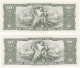 Brésil - 2 X 10 Cruzeiros (UNC, FDC, Perfect) One With Ministro & One With Minstro - Brésil