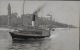 CARTE POSTALE ORIGINALE ANCIENNE PUBLICITE SOURCE CACHAT :  TOURRONDE ; BATEAU A VAPEUR GENEVE ; HAUTE SAVOIE (74) - Ferries