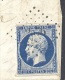 INDRE ET LOIRE 37 PRESSIGNY LE GRAND LAC  Tad 22 Du 17/07/1856 PC 2576 Sur N° 14 (bleu Foncé Touché) SUP Ind19 - 1849-1876: Periodo Clásico