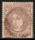 1870-ED. 102  GOB. PROVISIONAL. EFIGIE ALEGÓRICA DE ESPAÑA- 1 MILESIMA VIOLETA S. SALMÓN-USADO FECHADOR - TRANSPARENCIAS - Used Stamps