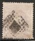 1870-ED. 106  GOB. PROVISIONAL. EFIGIE ALEGÓRICA DE ESPAÑA- 25 MILESIMAS LILA PALIDO-USADO ROMBO DE PUNTOS - Usados