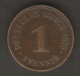 GERMANIA 1 PFENNIG 1876 - 1 Reichspfennig