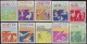 ALBANIA  - OLYMPIC TOKIO SET + IMPERF + Bl - ATHLETIC - CYCLING - FOOTBALL - CANOE - HOCKEY - 1964 - **MNH - Springreiten