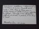 LONDON - Visit Card - The Viscount Of PANOUSE In July 1913 Following The Death Of His Daughter - T. F. GUERITTE - Visiting Cards