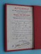 AUTO - ECOLE R. De MEUSE Ingénieur E.P.B. Diplôme ( Caternang Benoit Né 24/9/1893 Ixelles / Voor Details Zie Photo ) !! - Diploma & School Reports