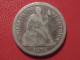 Delcampe - USA - One Dime 1876 CC 1034 - 1837-1891: Seated Liberty