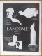Publicité  Parfum  Lancome  Beauté  Wallace Montre Vacheron Et Constantin Horlogerie - Werbung