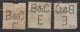 P335.-. SWITZERLAND / SUIZA. " PERFIN " - 1882- ,MI #: 58, 69 . USED. " B & C  E." - PERFIN. CV: &euro; 28.00 - Perforadas