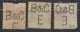 P335.-. SWITZERLAND / SUIZA. " PERFIN " - 1882- ,MI #: 58, 69 . USED. " B & C  E." - PERFIN. CV: &euro; 28.00 - Gezähnt (perforiert)