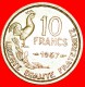 * COCK (1950-1959): FRANCE ★10 FRANCS 1957! LOW START ★ NO RESERVE! - 10 Francs