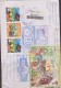 O) 2003 CUBA-CARIBE, SNUFF REGISTERED MAIL, SOUVENIR SHEET BLADER CENTER, EXTRAORDINARY COVER, FRONT AND ADVERSE, XF - Poste Aérienne