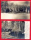 Biélorussie. Lot De 2 Cartes-photos. Soldats Allemands. Construction Abris. Feldpost Der 93.Infanterie Division. 1916-17 - Belarus