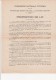 PROPOSITION DE LOI COMMISSION D'ETUDES POUR LA REVISION DES DECRETS RELATIFS A LA REFORME JUDICIAIRE -1928 - Decreti & Leggi