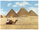 (249) Egypt - Giza Pyramids (older Postcard) - Gizeh