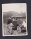 Photo Ancienne Non Située - Velo Cycliste Et Voiture Renault Monastella - Automobiles