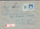 26942- PHONE NETWORK, CHURCH, STAMPS ON REGISTERED COVER, HOSPITAL HEADER, 1983, ROMANIA - Brieven En Documenten